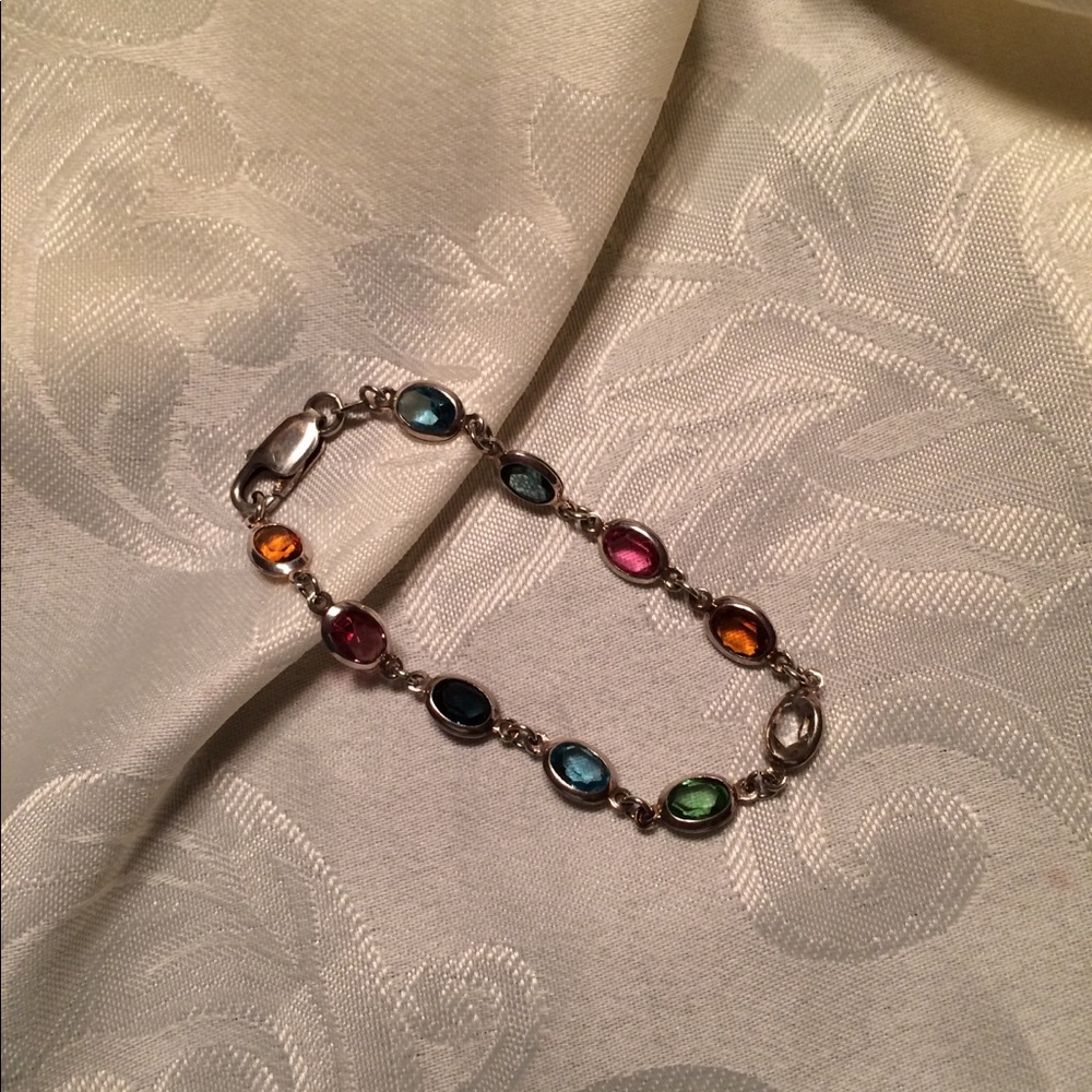 Sterling Silver Gemstone Bracelet
